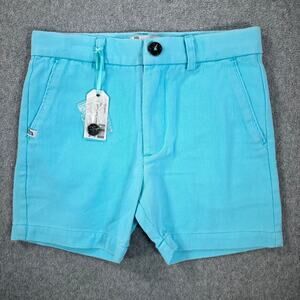 Byrdees Boys Size 8 Southern Charm Blue Twill Basic Shorts New Preppy
